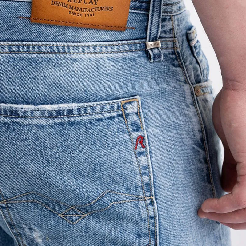 Jean Stretch Para Hombre Grover Replay 52696