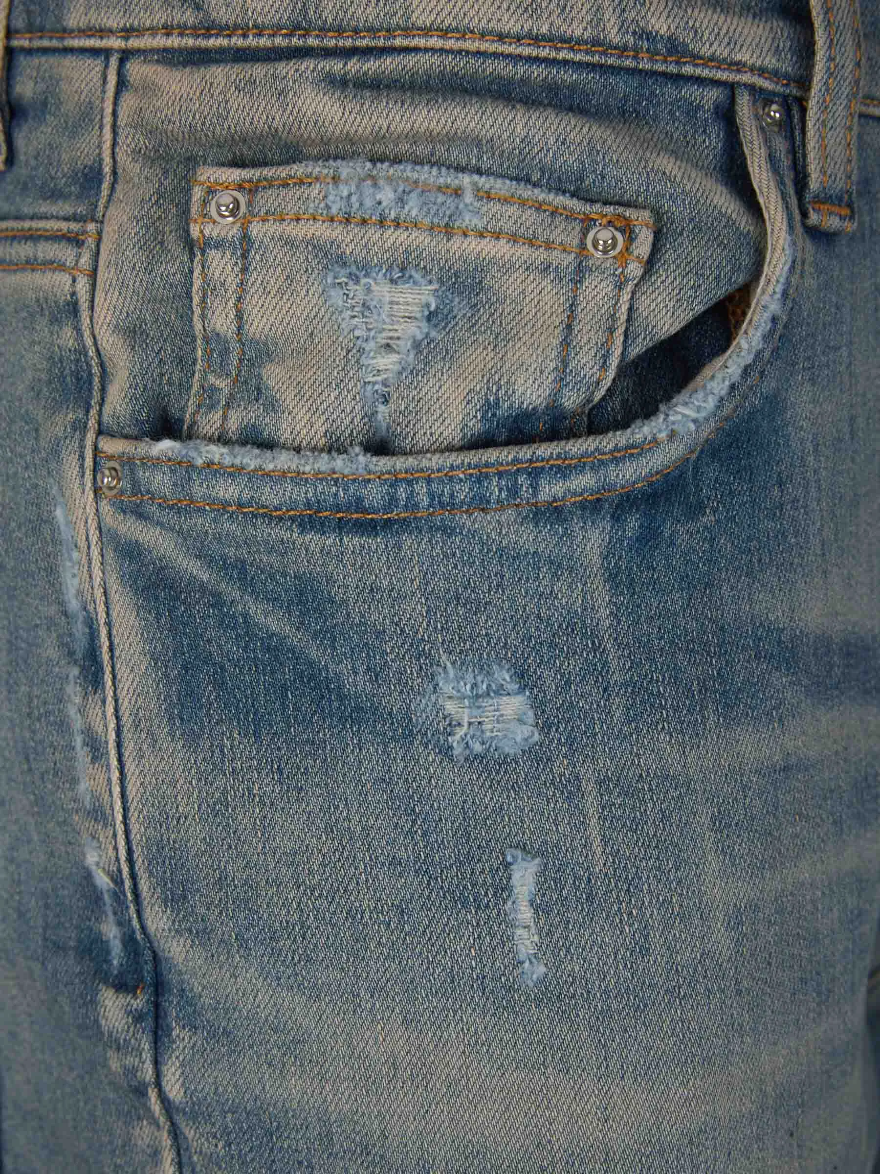 Jeans MX1 Detalles Piel