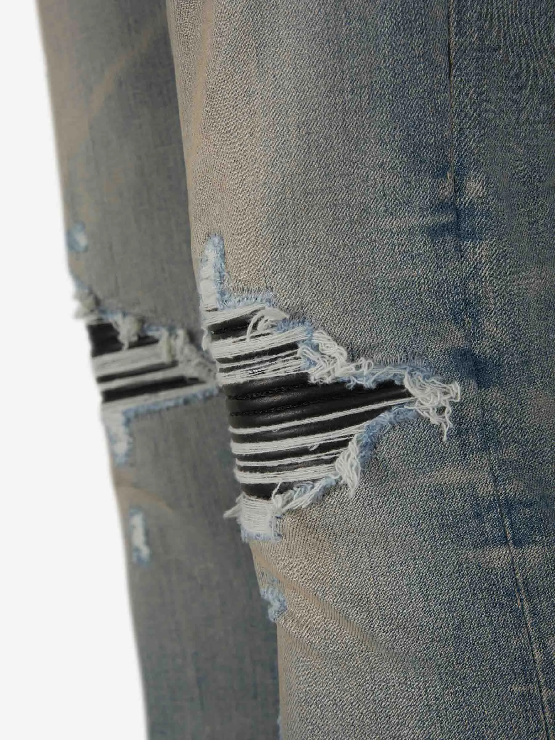 Jeans MX1 Detalles Piel