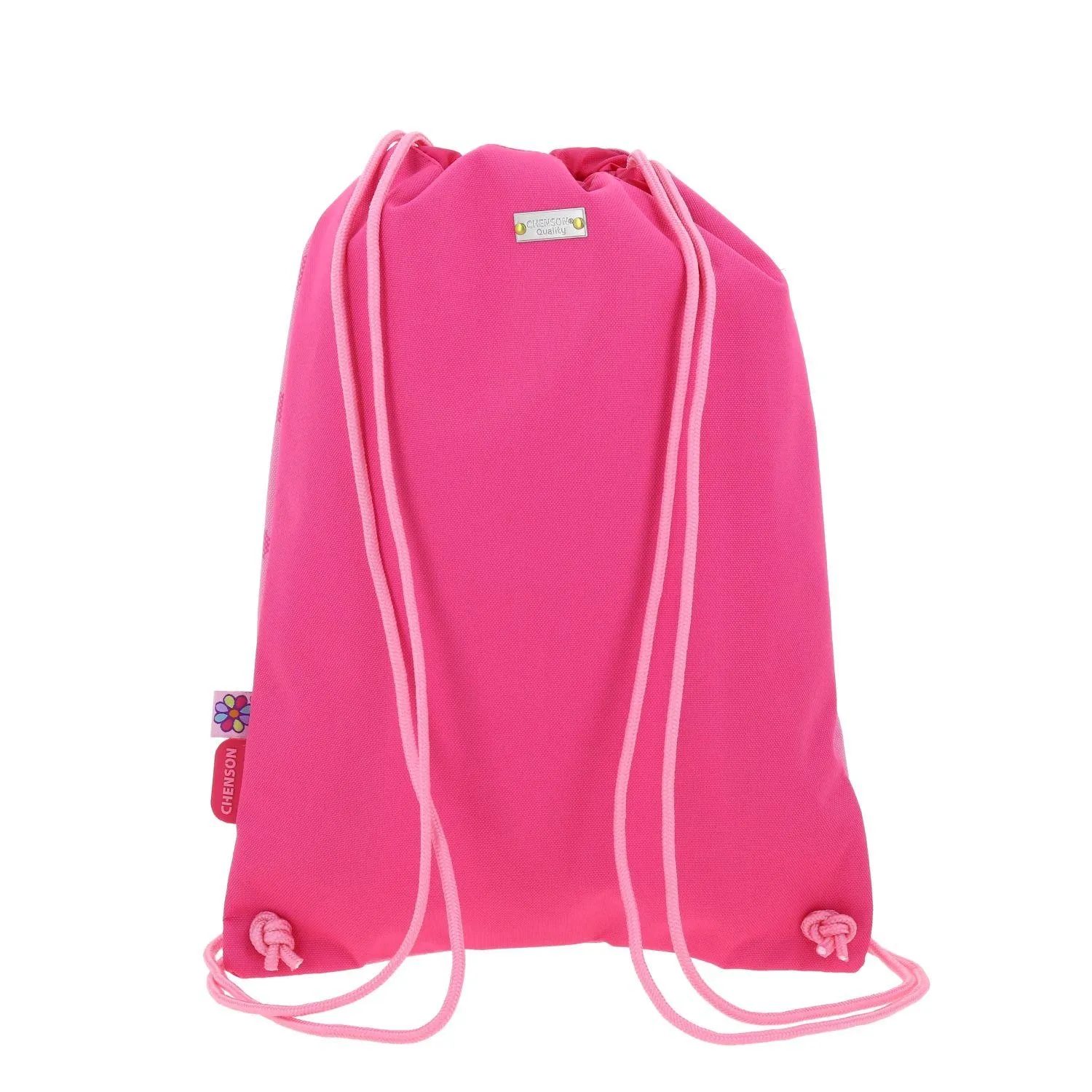 Kit Mochila Con Ruedas, Lonchera, Lapicera Y Morral Para Nia En Rosa Happy Girl By Chenson Flov