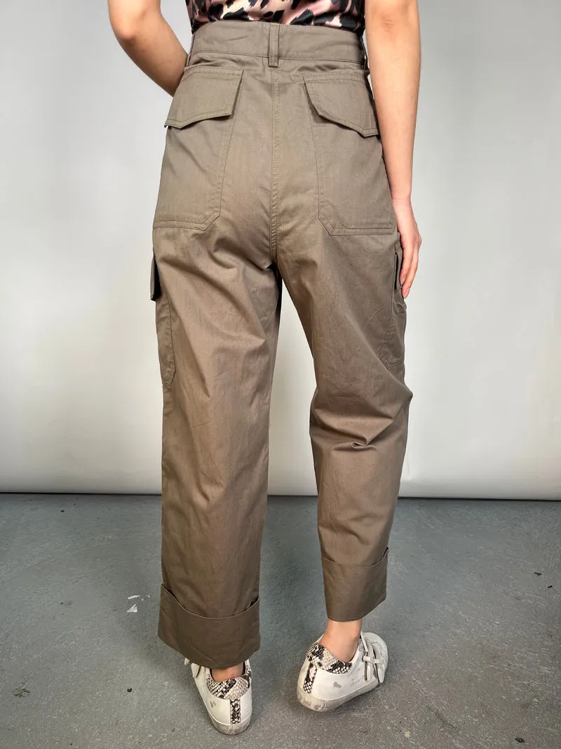 LALALOU Pantalón Cargo Viscosa