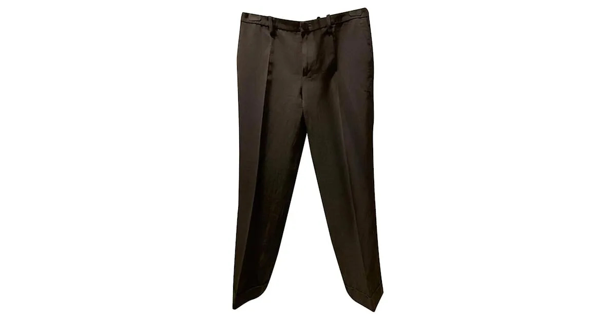 Lanvin Pantalón sastre vintage negro 