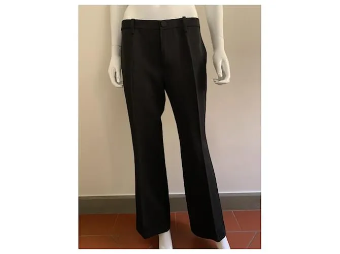 Lanvin Pantalón sastre vintage negro 