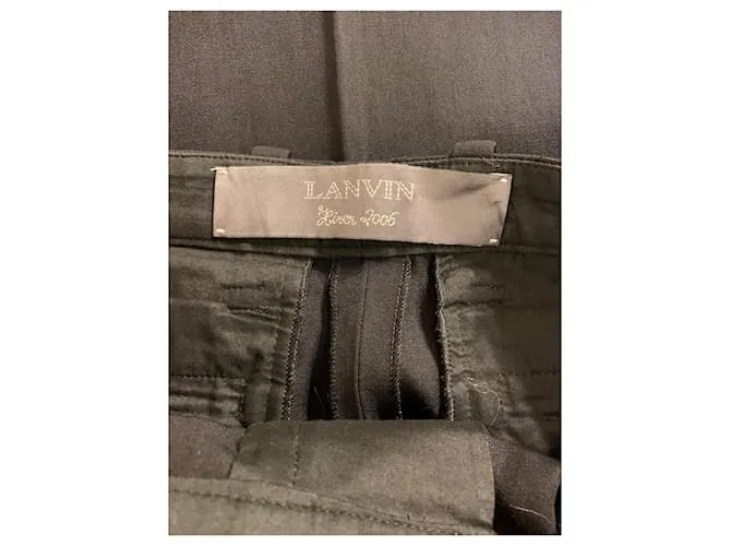 Lanvin Pantalón sastre vintage negro 