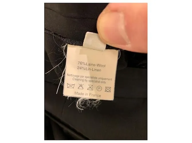 Lanvin Pantalón sastre vintage negro 