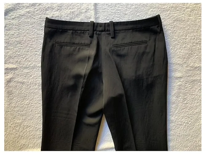 Lanvin Pantalón sastre vintage negro 