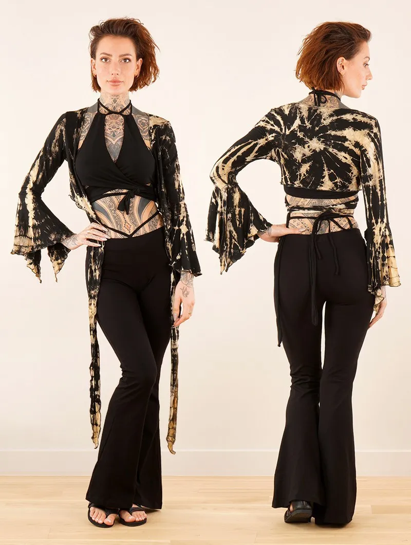 Leggins largos acampanados 