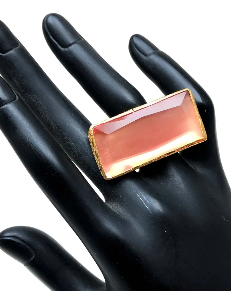 LOS MAS BONITOS ANILLOS PARA MUJER CON PIEDRAS NATURALES ROSAS