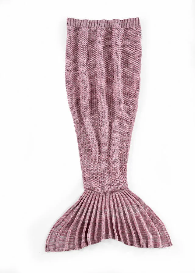 Manta con forma de sirena Rosa