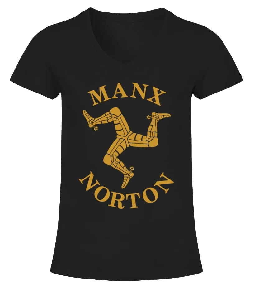 MANX NORTON  BKD CAMISETA CUELLO PICO MUJER