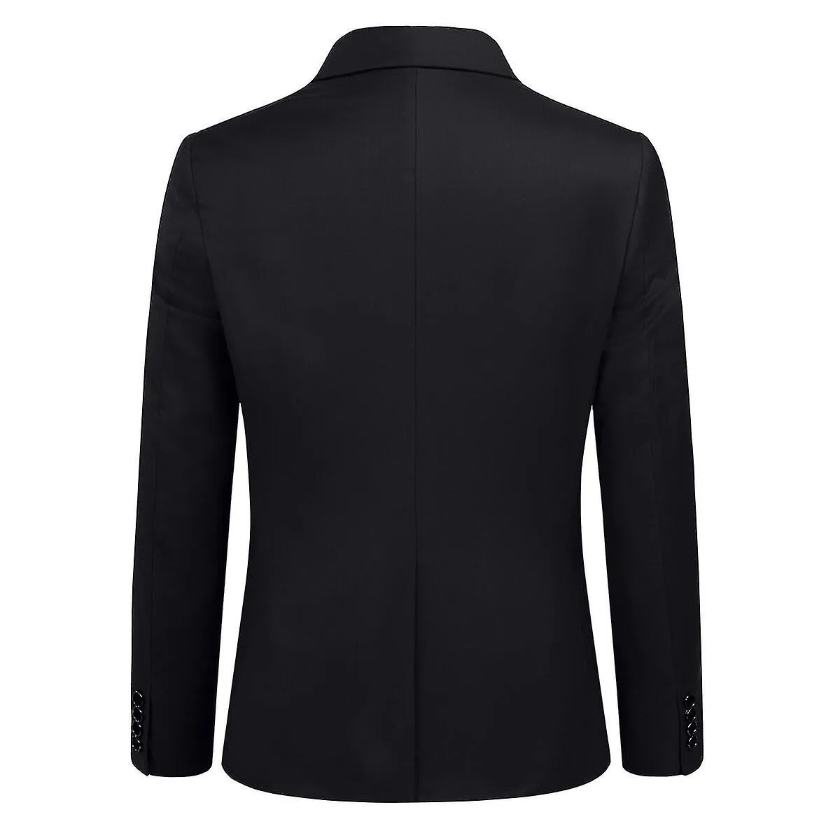 Mike Traje de 3 piezas para hombre Boda de negocios Color sólido Blazer ajustado y pantalones y chaleco