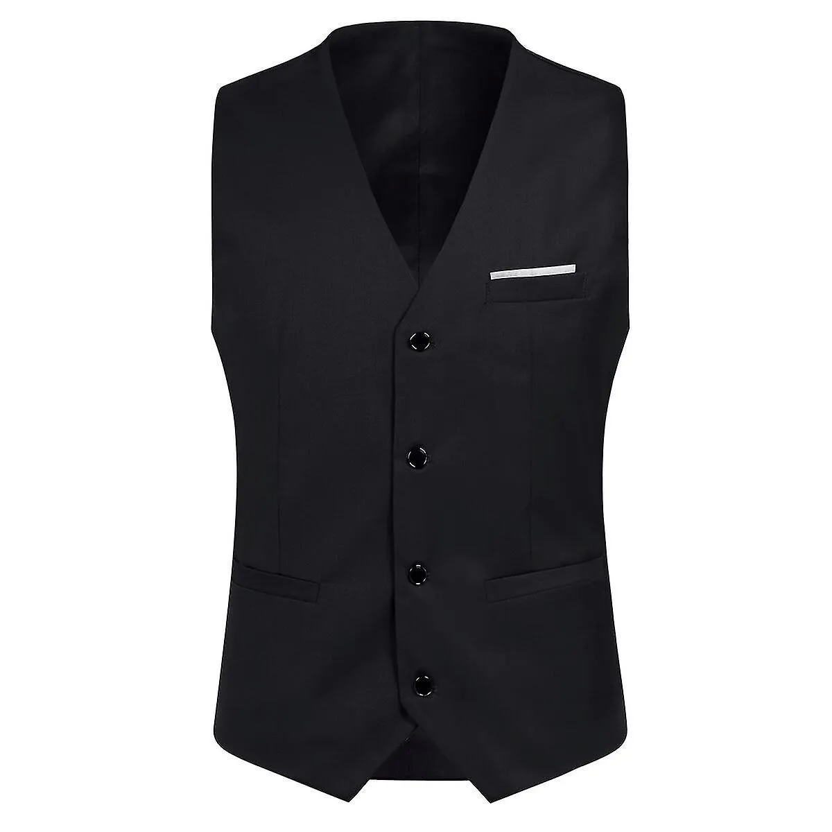 Mike Traje de 3 piezas para hombre Boda de negocios Color sólido Blazer ajustado y pantalones y chaleco