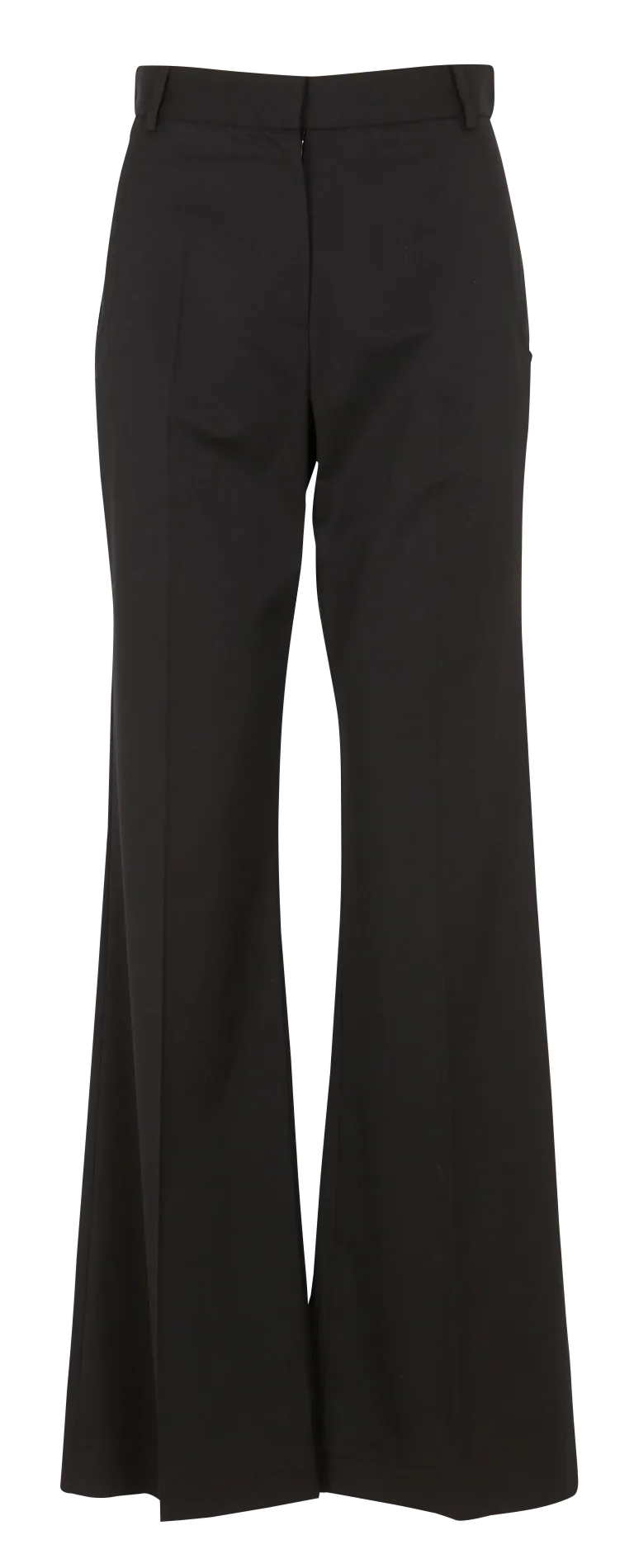 MILO  PANTALóN FLARE DE LANA EN NEGRO