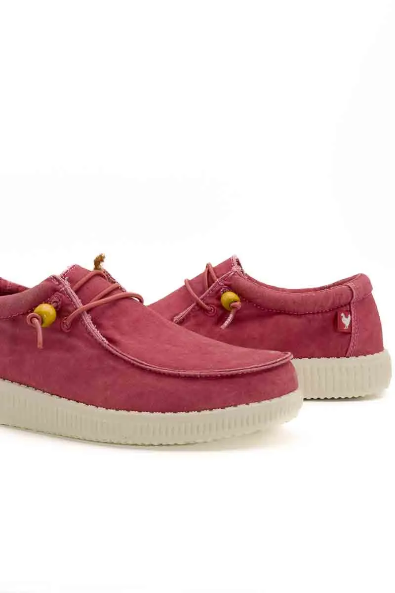 Mocasín color fresa de Walk in Pitas