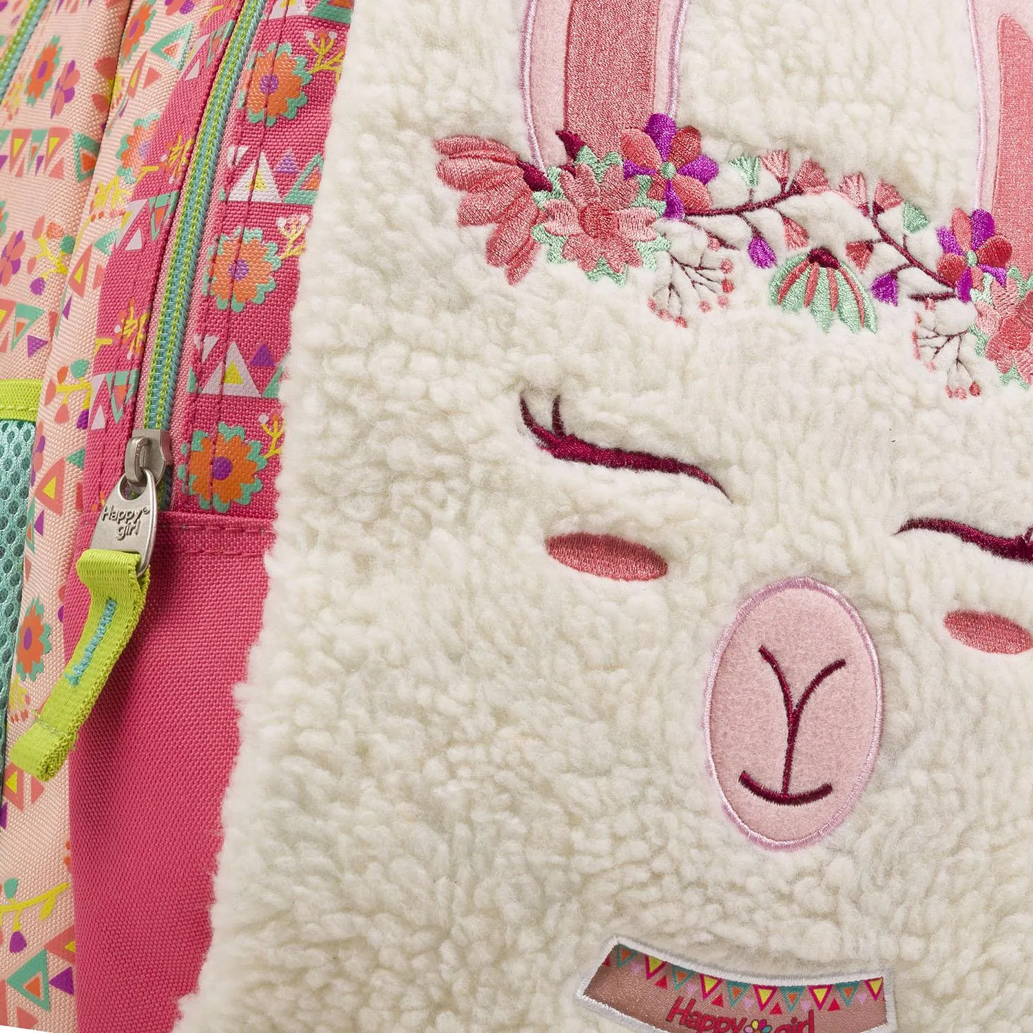 Mochila grande Rosa HAPPY GIRL Porta tablet.