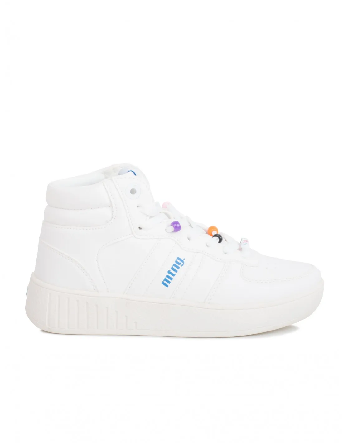 MUSTANG Zapatillas Abotinadas Plataforma Blancas