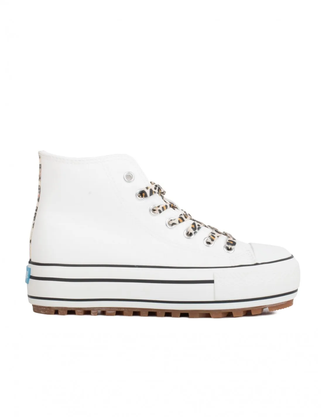 MUSTANG Zapatillas Altas Blancas Leopardo
