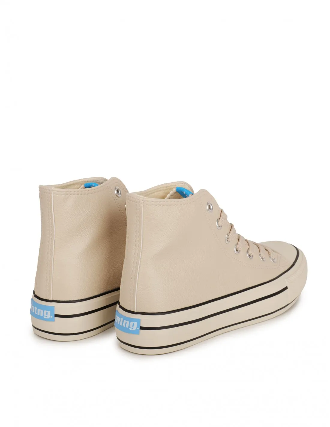 MUSTANG Zapatillas Altas Polipiel Puntera Goma Beige