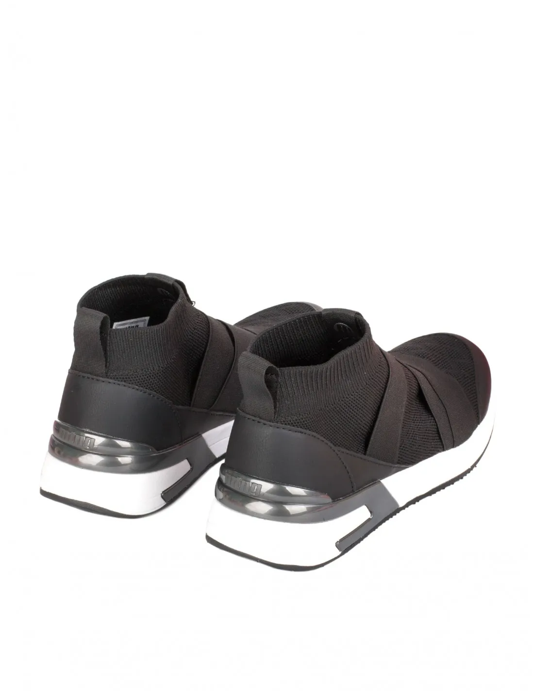 MUSTANG Zapatillas Calcetín Elásticos Negras