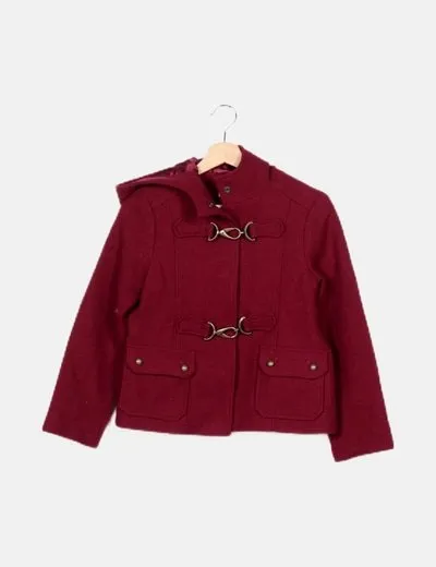 Nanos Parka burdeos con capucha