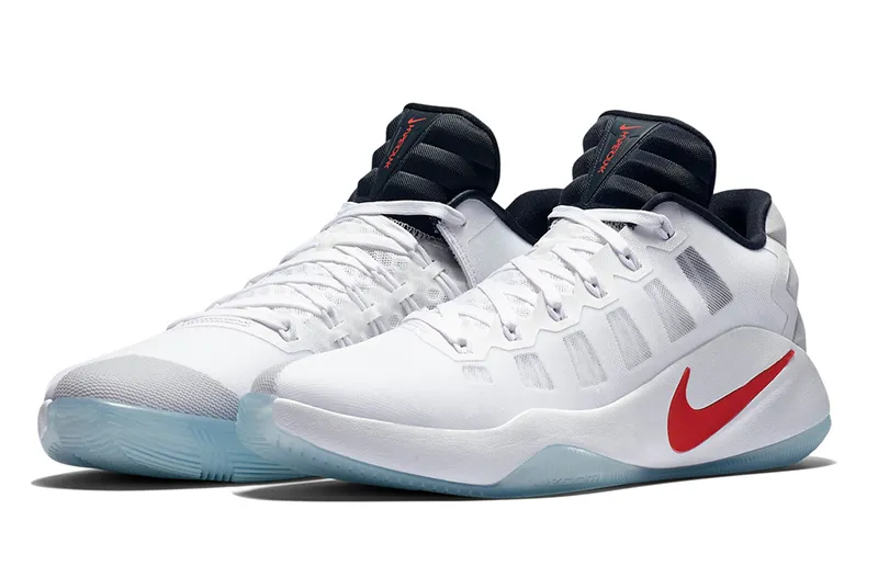 Nike Hyperdunk 2016 Low "USA Home" (146/white/dark obsidian/bright crimson)