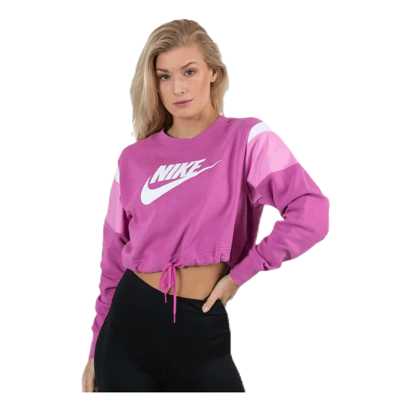 Nike Nsw Heritage Crew Flc Sb Pink/White