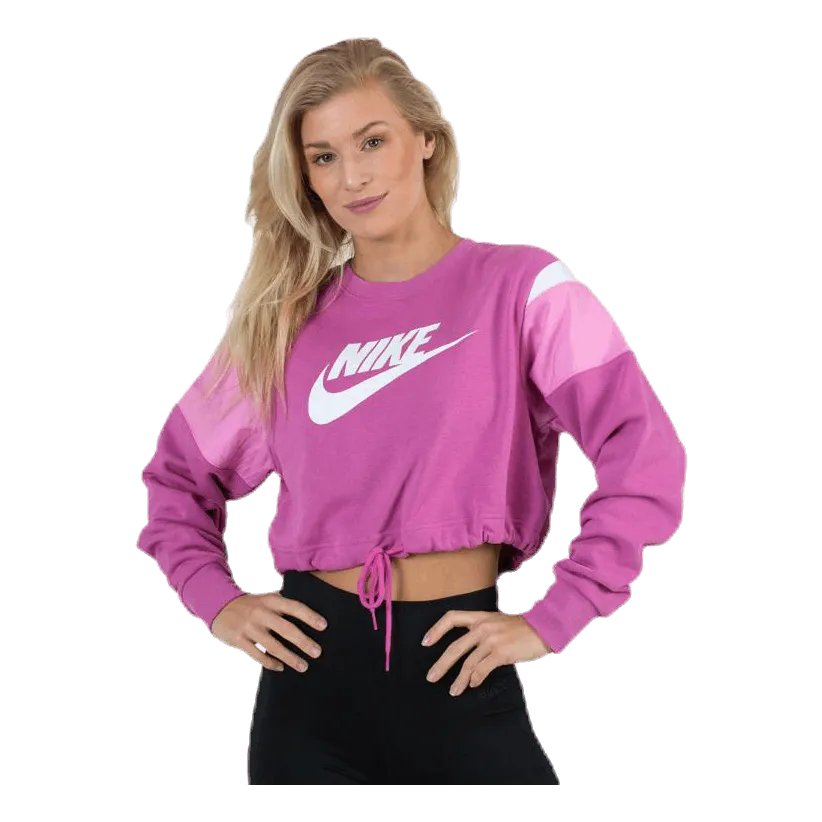 Nike Nsw Heritage Crew Flc Sb Pink/White