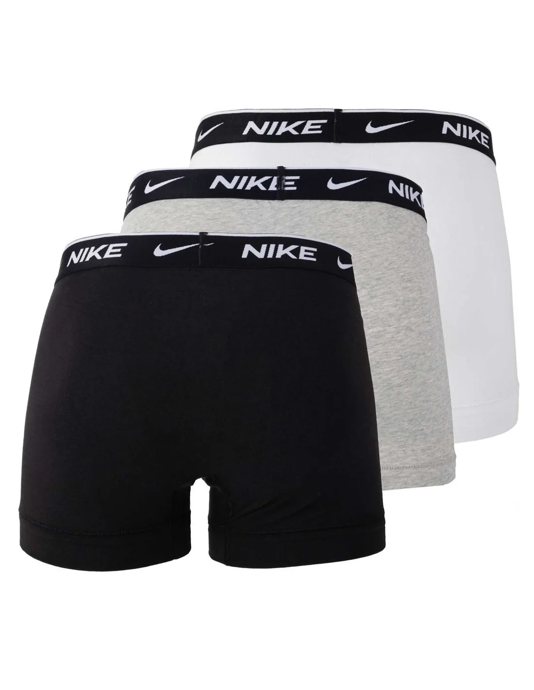 NIKE  PACK 3 TRUNK BLANCO, NEGRO Y GRIS HOMBRE