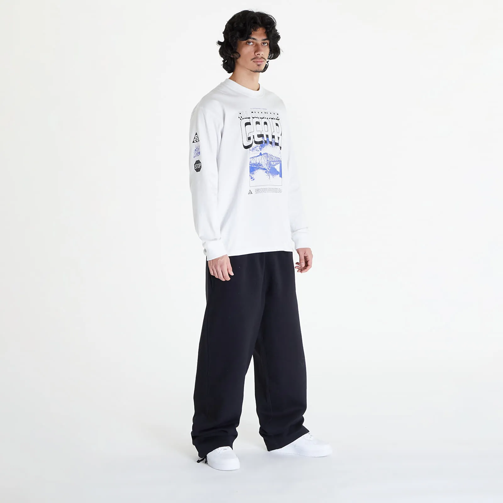 NIKE SOLO SWOOSH MEN'S OPENHEM BRUSHEDBACK FLEECE PANTS