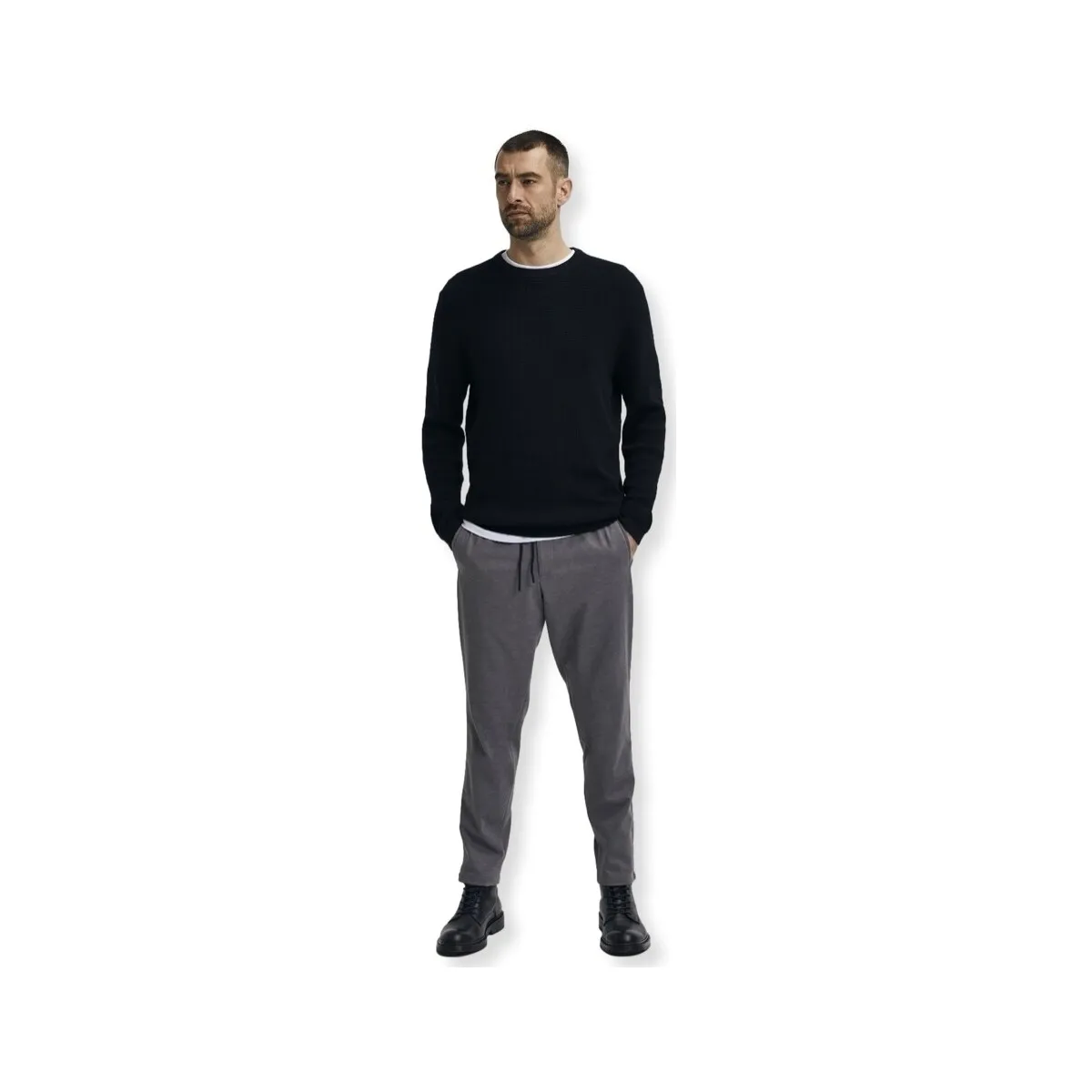 NOOS ROCKS KNIT L/S  BLACK