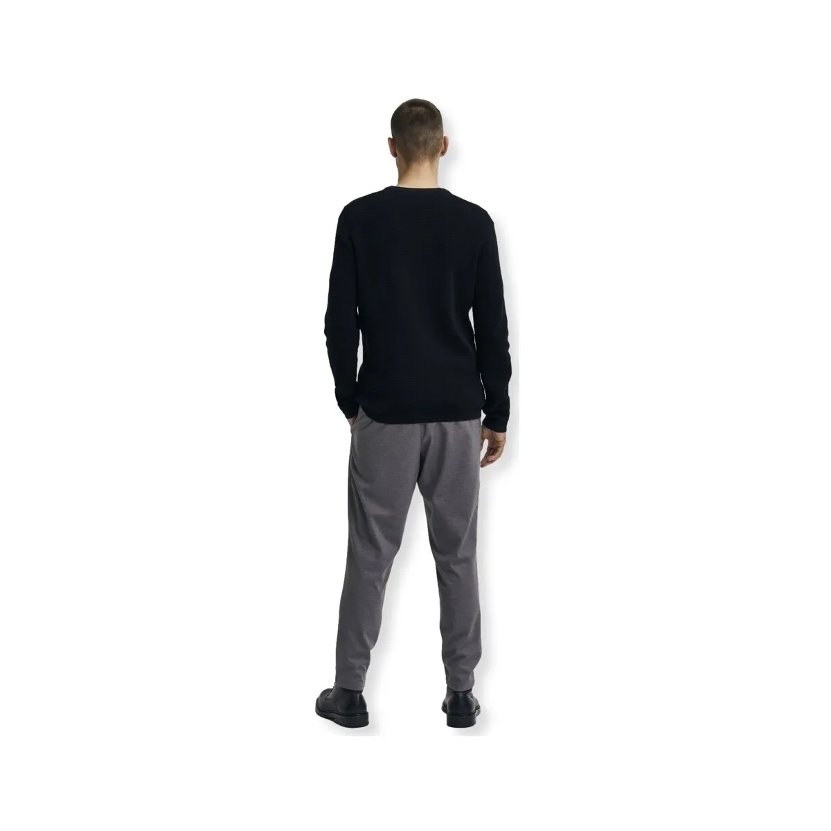 NOOS ROCKS KNIT L/S  BLACK