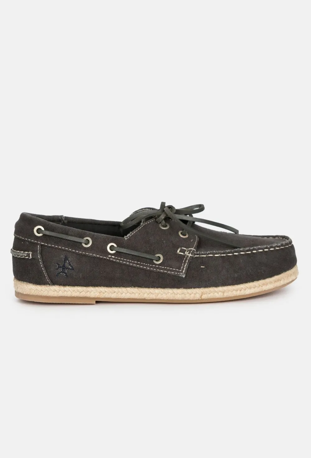 Náutico canvas color gris para hombre