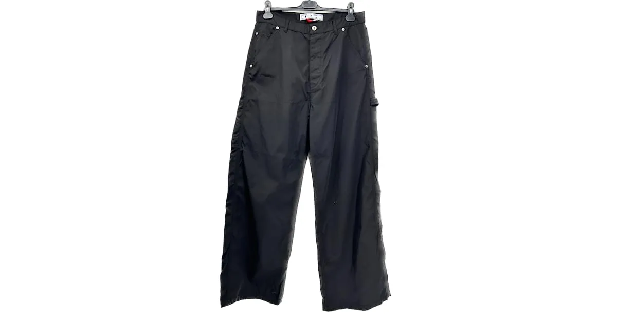 OFF WHITE PANTALóN OFFWHITE T.INTERNACIONAL L POLIéSTER NEGRO 