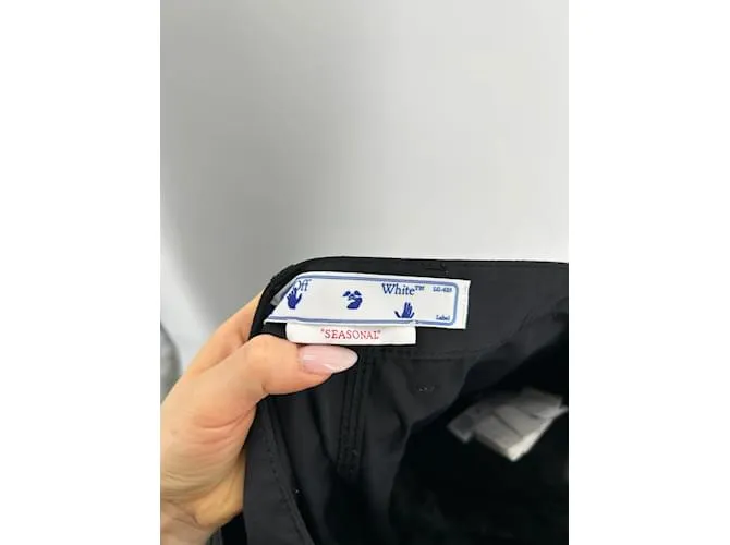 OFF WHITE PANTALóN OFFWHITE T.INTERNACIONAL L POLIéSTER NEGRO 