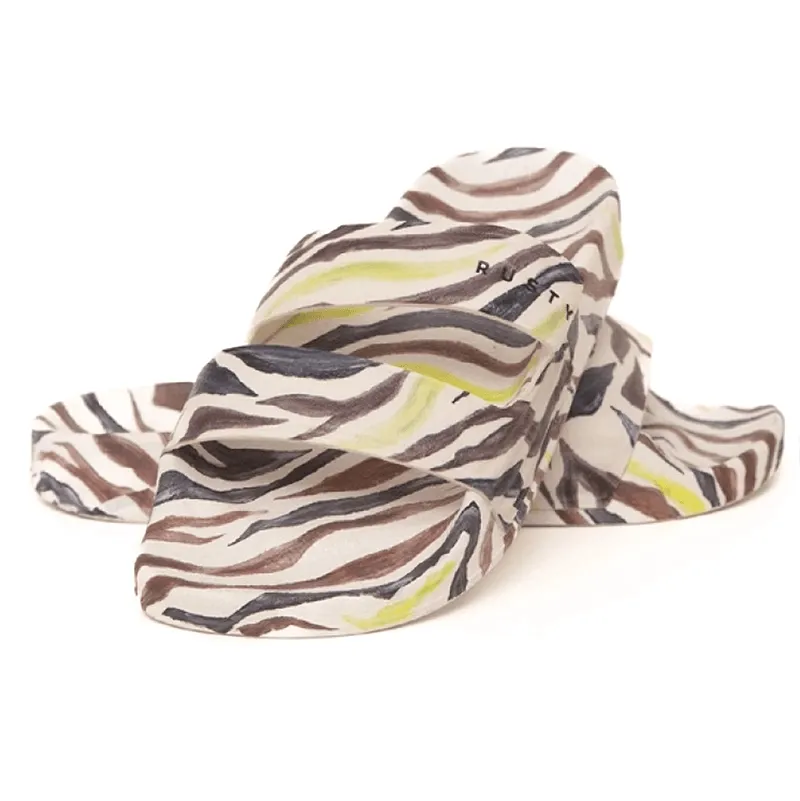 Ojota Rusty Melrose Band Slide Mujer Print