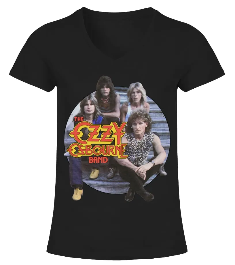 Ozzy Osbourne 1982 Tour Camiseta cuello pico Mujer