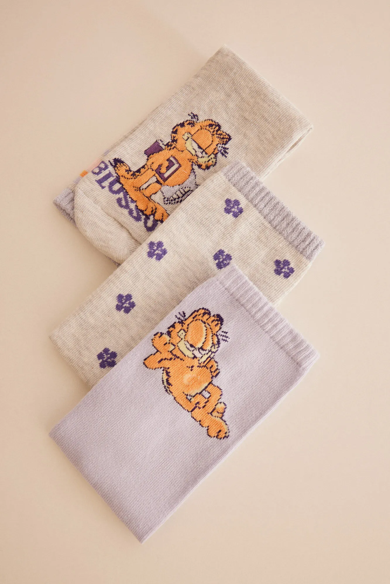 Pack 3 calcetines largos algodón Garfield