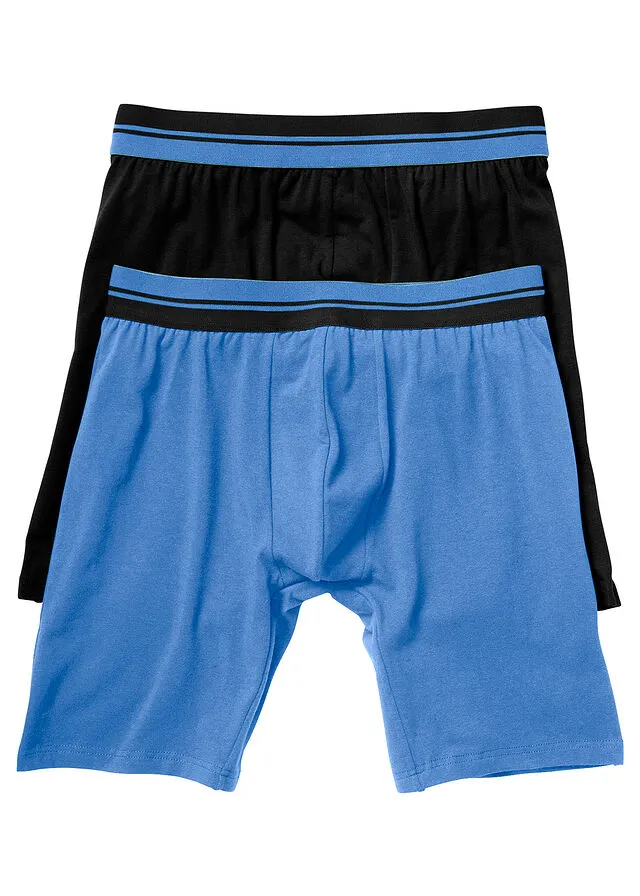 PACK DE 2 BOXER LARGOS NEGROAZUL