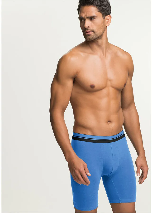 PACK DE 2 BOXER LARGOS NEGROAZUL