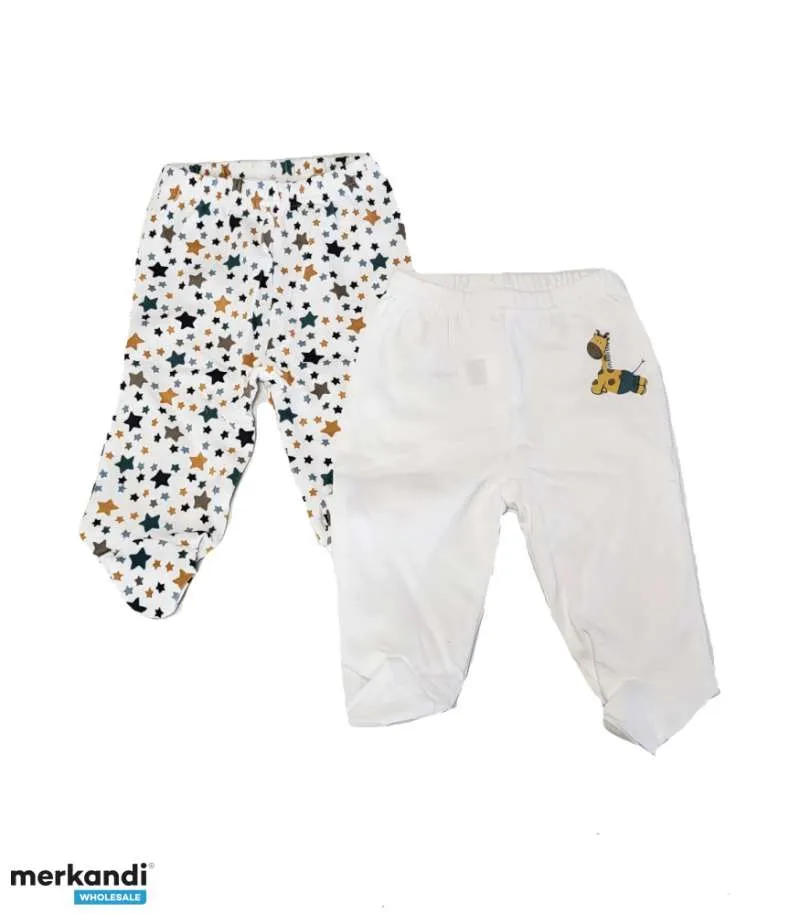 Pack de 2 pantalones de bebé Code con pies