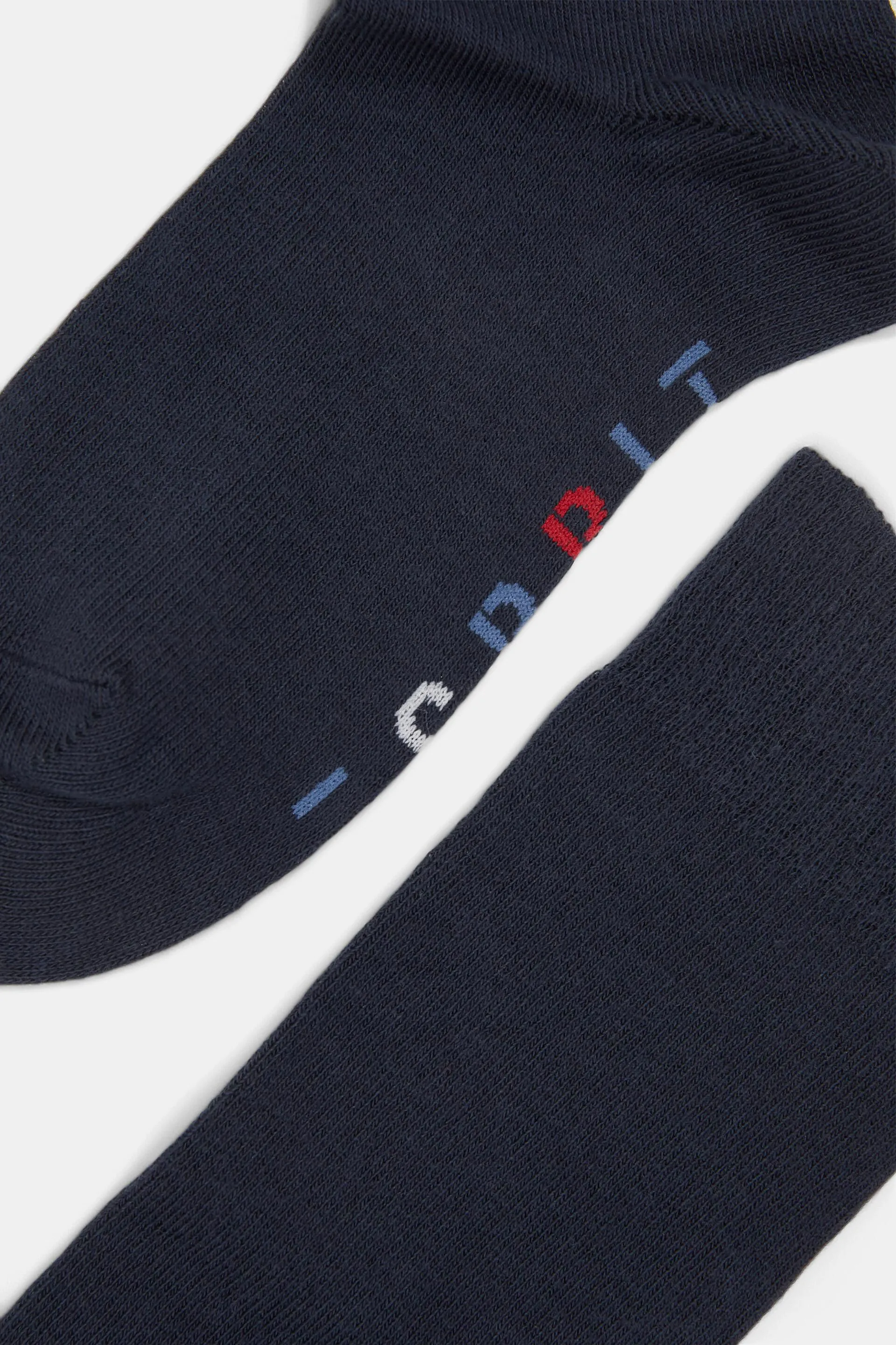 Pack de dos pares de calcetines altos con logotipo