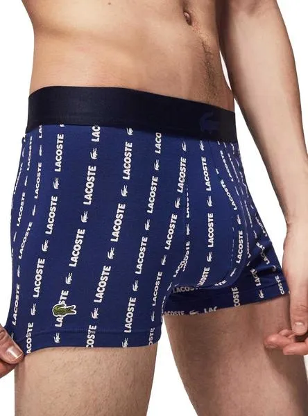 pack lacoste 3 boxers cortos signature para hombre