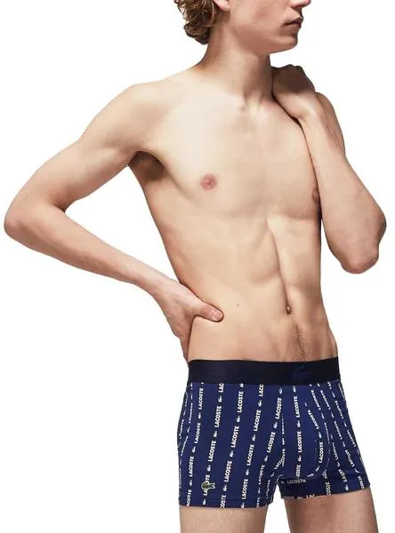 pack lacoste 3 boxers cortos signature para hombre