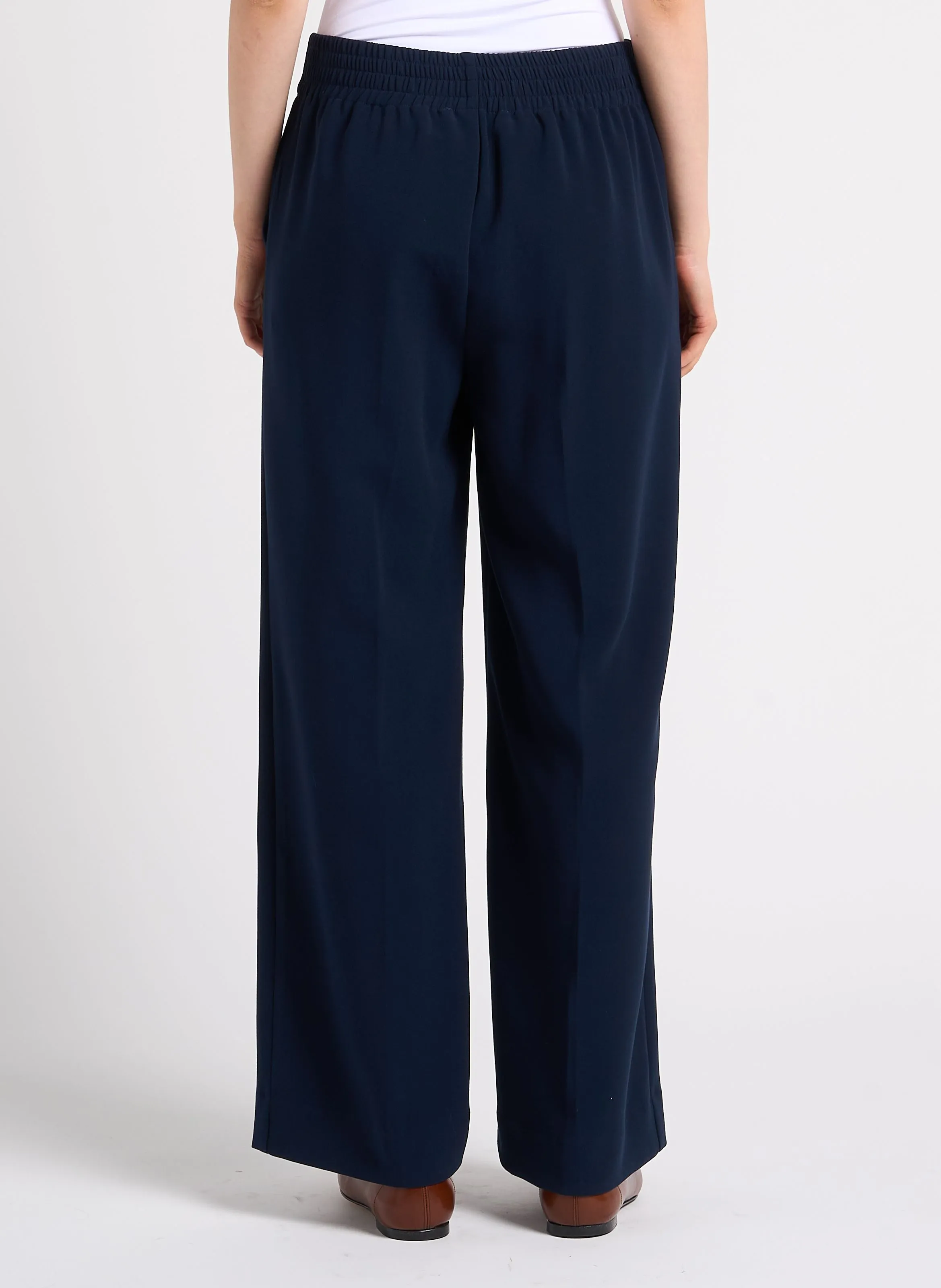 Pantalón ancho en azul