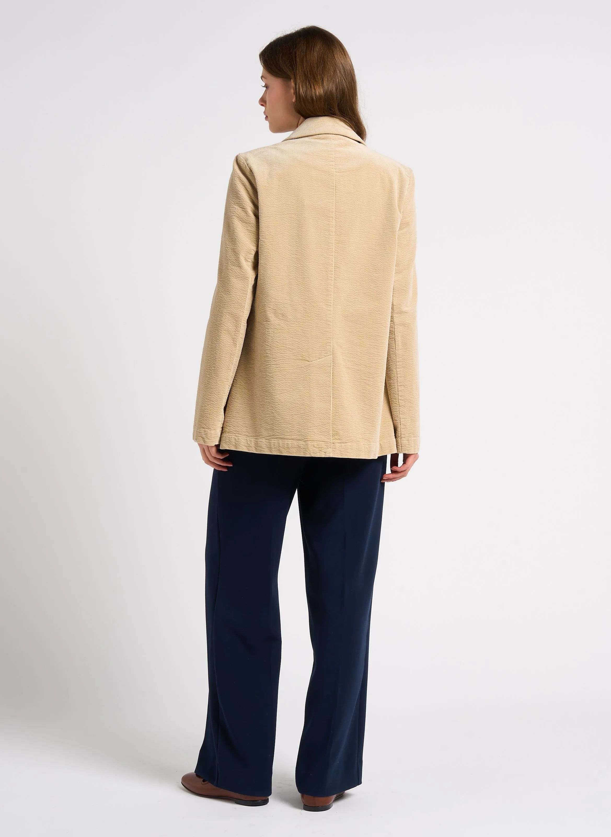 Pantalón ancho en azul