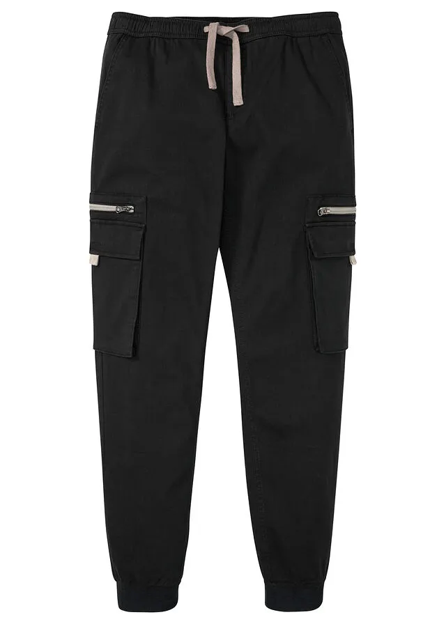 Pantalón con cinturilla elástica Negro