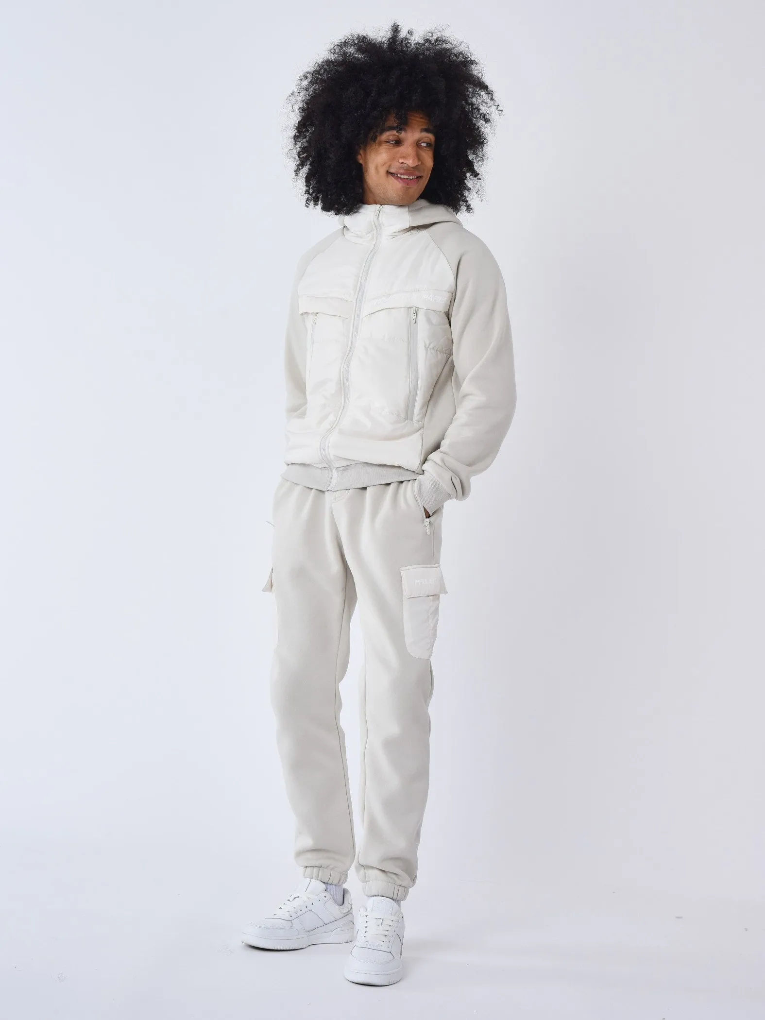 Pantalón de jogging con inserción bimaterial