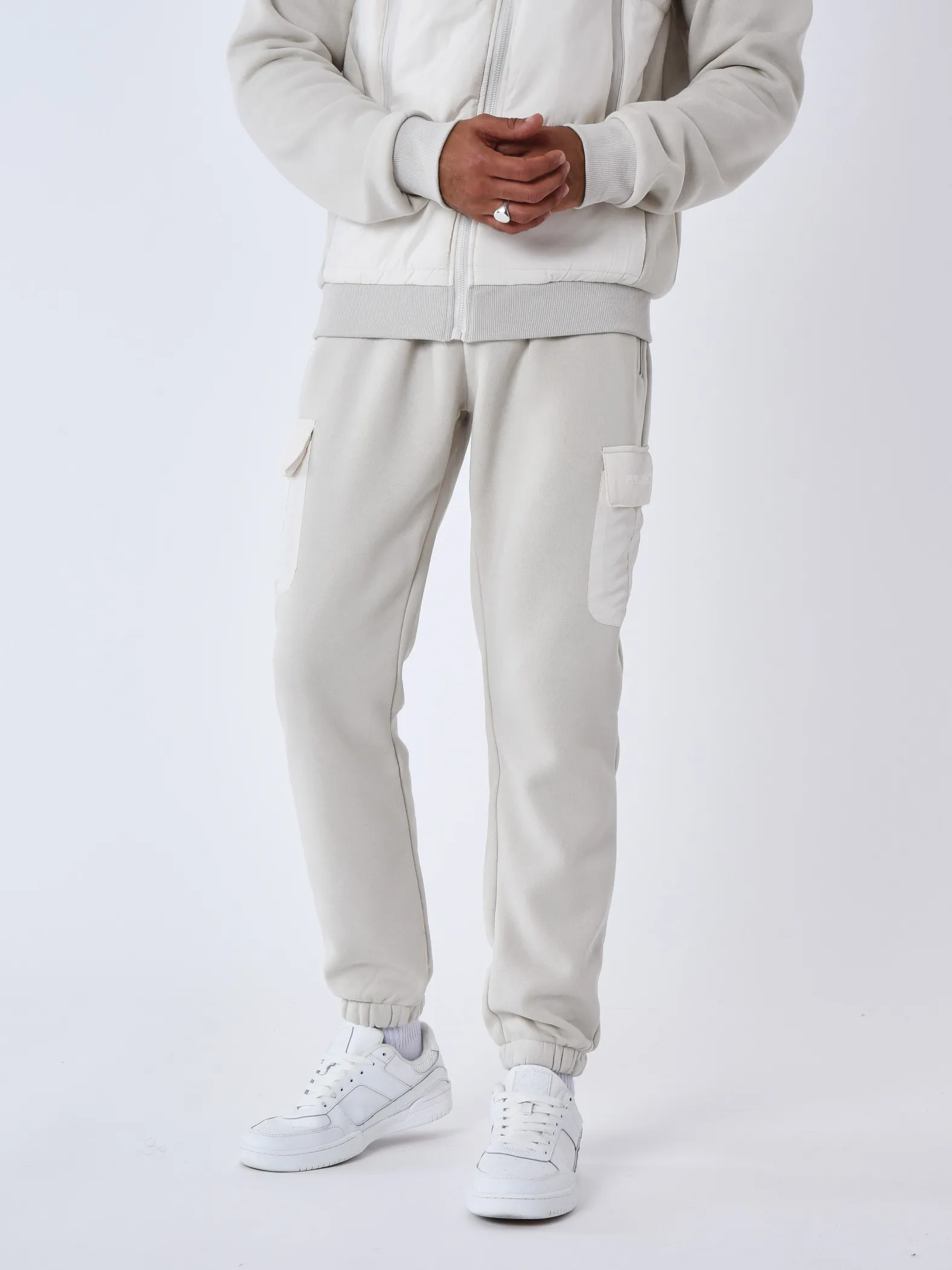 Pantalón de jogging con inserción bimaterial