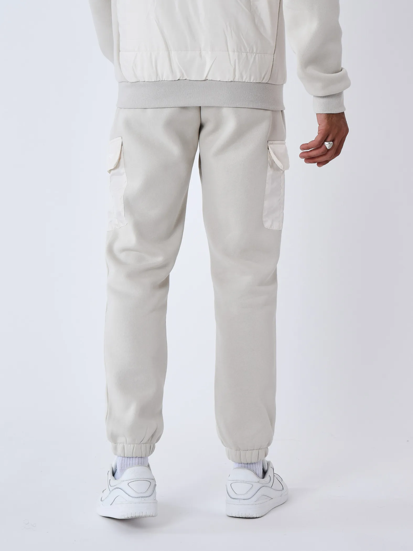 Pantalón de jogging con inserción bimaterial