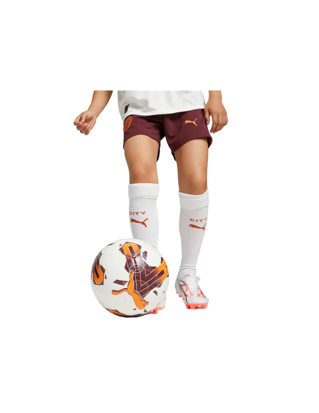Pantalón Puma Manchester City Replica Infantil Granate